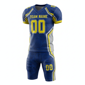 Conjunto de Uniforme de Fútbol Americano Personalizado, Transpirable, de Secado Rápido, Antibacterial y Anti-UV, con Logotipo en la Parte Delantera - Product Image 6