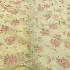 Designer Sequin Embroidery <b>Fabric</b> Satin Organza Lace Textile For Couture Dress Boutique And Fashion Industry - Product Image 5