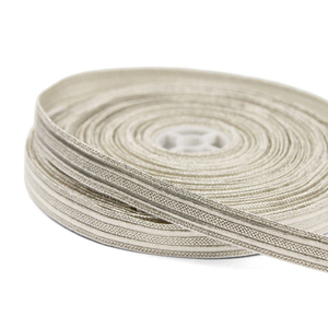 Metallic Golden Silver <b>Beaded</b> Floral Ribbon Lace <b>Trim</b> With for Decoration of Dresses for Crafting Sewing and Cloth Accessories - Product Image 1