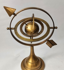 Astróbala Náutica Marítima Única de Latón Antiguo con Esfera Grabada, Impresión Metálica Personalizada, Relieve Pulido de Alta Calidad - Product Image 4