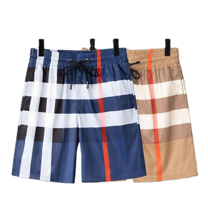 Nouveaux shorts décontractés en coton peigné 100% coton, design tendance, avec cordon de serrage, pour hommes - Product Image 5