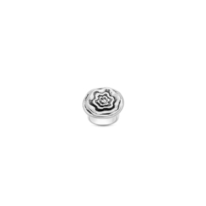 แหวนหน้ากลมลายดอกไม้หยักศกแบบวงกลม - Product Image 1