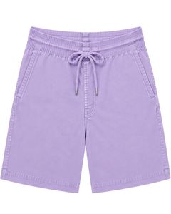 Pantalones Cortos Bermuda Casuales para Hombre, Color Lavanda, Personalizados, con Cordón, Ligeros, de Corte Holgado, Mezcla de Algodón, para Playa - Product Image 1