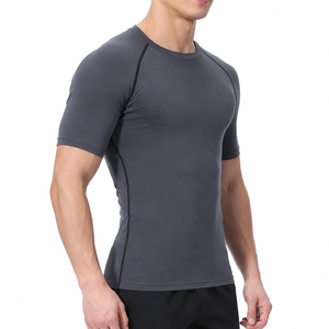 Camiseta de Gimnasio de Alta Calidad para Hombre, Tela Suave, Ropa Deportiva, Producción OEM ODM, Camiseta de Ejercicio para Hombre, Transpirable, de Secado Rápido, Camiseta de Fitness - Product Image 2