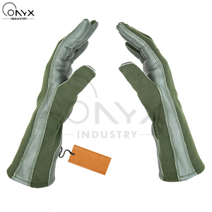 ถุงมือบิน Nomex แบบกำหนดเองสำหรับธุรกิจ B2B ป้องกันเปลวไฟ หนังแกะคุณภาพพรีเมียม สำหรับยุทธวิธี การบิน การยิงปืน การล่าสัตว์ อุปกรณ์ป้องกัน - Product Image 5