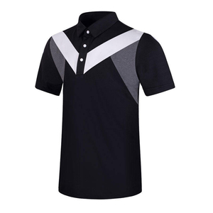 Nouveau Maillot de Golf Homme Uni Formel à Manches Courtes Automne Hiver Vêtement Sportif Slim Respirant Séchage Rapide Tricoté - Product Image 4