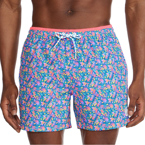 Pantalones cortos de baño de secado rápido para hombre, material de poliéster, forro de malla, tacto suave, adecuados para ropa de playa informal y uso de vacaciones - Product Image 1