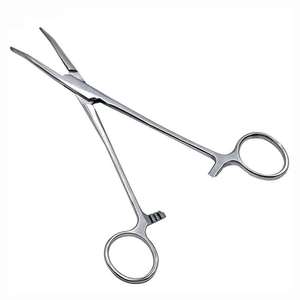 Ensemble d'instruments de forceps hémostatiques courbés en acier inoxydable manuels pour la chirurgie générale ORL, serrage précis des vaisseaux, contrôle des saignements - Product Image 3