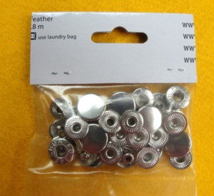 DK-691 Prong snap Fastener | Round Metal Snap <b>Button</b> Set Nickel-Free Polished Classic Style - Product Image 4