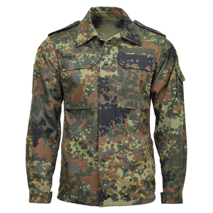 เสื้อเชิ้ตแขนยาวลายพรางแบบเยอรมันสำหรับทุกเพศ ปิดกระดุม ระบายอากาศได้ดี ผลิตจากผ้าโพลีเอสเตอร์ทอแบบริปสต็อป สำหรับใส่เป็นทางการ ABALD - Product Image 1
