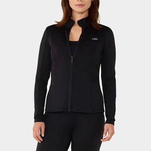 Chaqueta Ligera para Correr, Chaqueta Deportiva de Manga Larga con Cierre Completo y Orificios para los Pulgares para Mujer - Product Image 2
