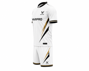 WARPRO <b>Men</b>’s Soccer Jersey Set <b>V</b>-<b>Neck</b> Short Sleeve Geometric Print Moisture Wicking Polyester Uniform Polyester Soccer Jersey - Product Image 3