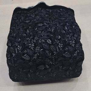Embroidered Velvet Fabric Velvet Fabric for Dress Velvet Lace Fabric for African Fashion Abaya Kaftan Garment Export EU UK Buyer - Product Image 3