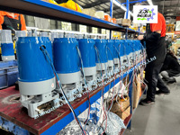 Moteur de porte à enroulement industrielle AC600kg 370W monophasé en alliage d'aluminium avec moteur latéral et interrupteur de fin de course magnétique certifié CE