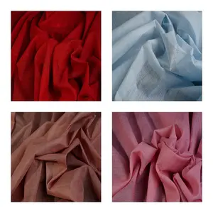 ผ้าฝ้ายผสมทอมือคุณภาพพรีเมียม เป็นมิตรกับสิ่งแวดล้อม สีน้ำตาลล้วน เนื้อนุ่ม ระบายอากาศได้ดี น้ำหนักปานกลาง เหมาะสำหรับตัดเย็บเสื้อผ้าเด็กผู้หญิง งานฝีมือ และเครื่องแต่งกาย - Product Image 3