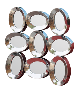 Luxury Modern Indian Craft <b>Metal</b> Handicraft Wall Decorative Mirror <b>Frame</b> for Home and Hotel Bathroom Decor - Product Image 3