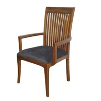 Silla de comedor minimalista, sillones de madera, silla de café, sillas de teca, muebles de madera de teca de Indonesia diseñados para muebles de restaurante