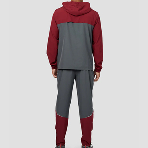Ensemble de survêtement coupe-vent en nylon et polyester de haute qualité, réfléchissant et léger, avec pantalon de jogging, vêtements de sport personnalisés, conception OEM, ensemble pour homme - Product Image 2
