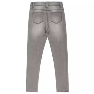 Jean skinny vintage délavé pour homme, 100 % personnalisé, en tissu doux de haute qualité, toile unie tendance - Product Image 2