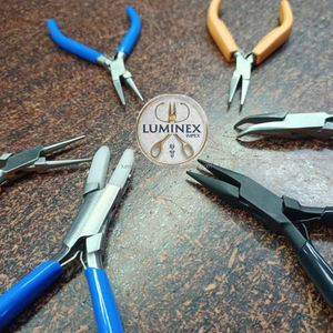 Stainless Steel Jewelry Making Pliers (Price Per Piece) | High Quality Light Weight DIY <b>Nose</b> Chain Flat Cutter Tools LUMINEX - Product Image 2