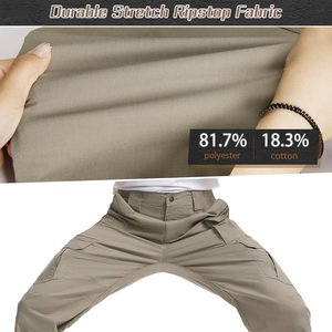 Men's <b>Cargo</b> <b>Work</b> <b>Pants</b> Multi Pocket Durable Utility Trousers Abrasion Resistant Industrial Apparel Cotton Material - Product Image 3