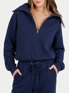 Conjunto Deportivo Unisex al por Mayor con Logotipo Personalizado, 100% Algodón, Sudadera con Cierre de Cremallera, Pantalones, Ropa Deportiva Informal de Otoño, Traje para Correr - Product Image 4