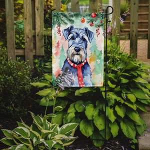 Schnauzer Christmas <b>Garden</b> <b>Flag</b> Multicolor Decorative Mailbox <b>Flag</b> and Patio Artwork for Yard & Lawn for Flower Beds - Product Image 2