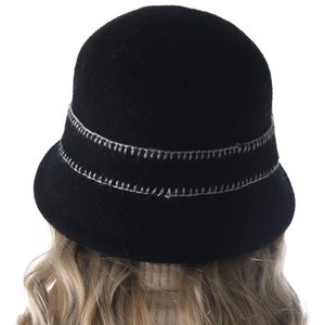 Women Elegant Winter Wool Bucket Hat - Product Image 6
