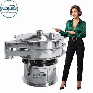 Machine de tamisage vibratoire numérique automatique en acier inoxydable Micron India avec cœur PLC, haute productivité pour le tamisage de poudre de papier et de granulés - Product Image 3