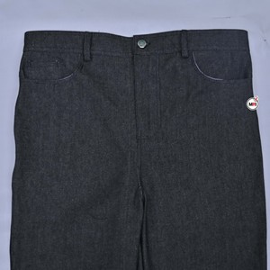 Pantalones Casuales de Algodón Gris Oscuro para Hombre, Corte Recto, Cintura Media, Largos, Cierre de Botones, Color Sólido, para Otoño, con Logotipo Personalizado - Product Image 5