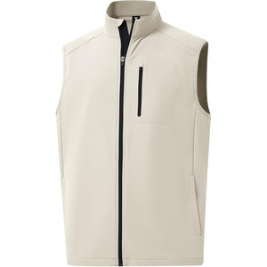Asymmetric Men Golf Vest Quarter Zip Softshell Body <b>Warmer</b> Modern Fit Performance Athletic Gilet Outerwear New - Product Image 1