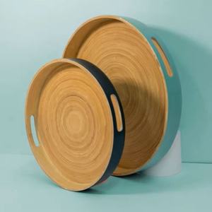 Bandeja de bambú hilado personalizable Proveedor ODM Plato de bambú natural hecho a mano Durable Ecológico Vietnam al por mayor - Product Image 5