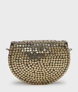 Pochette en métal artisanale pour mariée, avec pierres Kundan et poignée en perles, style ethnique, par f s international - Product Image 3