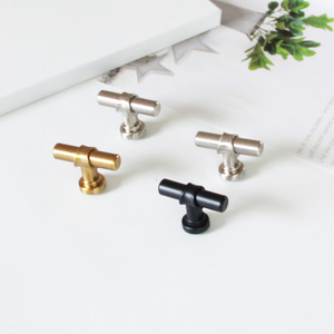 Tiradores de Lujo Duraderos en Forma de T de Aleación de Zinc para Muebles, Herrajes Minimalistas para Cocina, Baño y Comedor - Product Image 1