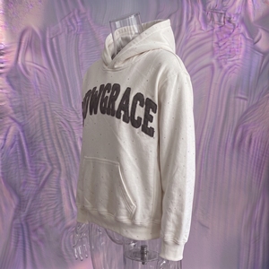 Sudadera con Capucha Extra Grande Snowgrace, Unisex, de Algodón y Felpa, con Estampado Puff, Informal, para Invierno - Product Image 4