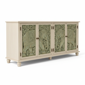 Best Quality Extra <b>Large</b> Elephant Motif Wood Sideboard Cabinet for Living Room Bedroom and Office Furniture at Good Price - Product Image 5