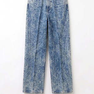 Acid Wash Baggy Jeans Denim Mens Oversized Loose Fit Vintage Streetwear Casual Wear Fashion Clothing Urban Style - Product Image 6