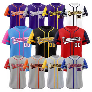 Camiseta de Béisbol de Secado Rápido, Sublimación Completa Personalizada, Uniforme de Equipo de Softbol para Hombre, Manga Corta, Logotipo Personalizado, Venta al Por Mayor, OEM, ODM - Product Image 1