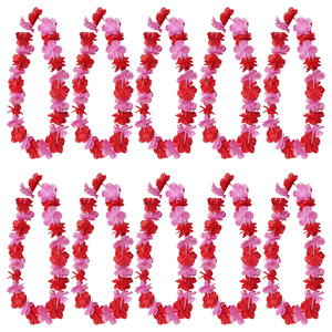 20 Confezioni Ghirlanda Hawaiana per Danza Hula, Fiori Artificiali in Tessuto, Fascia per il Collo per Matrimoni, Feste Luau, San Valentino - Product Image 5