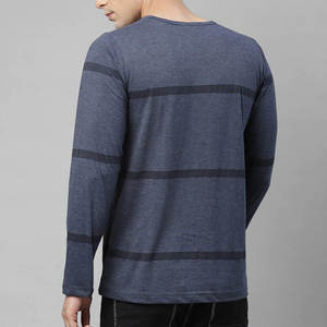 Camiseta de Manga Larga Antiarrugas de Lujo para Hombre, Elegante, Personalizada, de Algodón, Cuello Redondo, Ropa Casual de Moda Urbana - Product Image 4