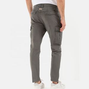 กางเกงคาร์โก้เรียวเล็กสำหรับผู้ชายดีไซน์ตามสั่งเอวปรับได้ทนทานมีหลายกระเป๋า - Product Image 3