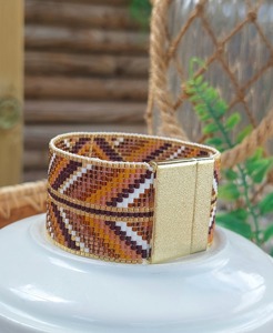 Bracelet perlé personnalisable avec étiquettes, finition lisse, prix usine de gros - Product Image 4