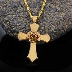 Colgante BOJ RCJ 005 Victoriano Personalizado Rosacruz Hecho a Mano en Plata de Ley, Cruz de la Rosa, Símbolo Alquímico, Precio Bajo en Oferta - Product Image 3