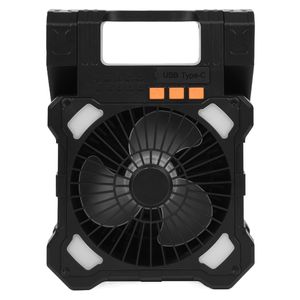 Ventilatore Solare Portatile da 8 Pollici Senza Fili con Timer a 5 Velocità, Lanterna LED Ricaricabile da 20000mAh, Pannello Pieghevole da 7W - Product Image 4