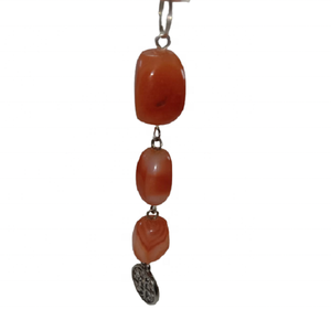 Porte-clé arbre de vie en pierre naturelle, pierre de cornaline rouge, porte-clé de guérison en cristal, grossiste de guérison - Product Image 3