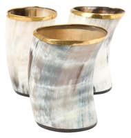 Corne de Viking authentique 100% corne de buffle véritable Art populaire Artisanat indien Fait main Style médiéval Toucher réel Objet de collection