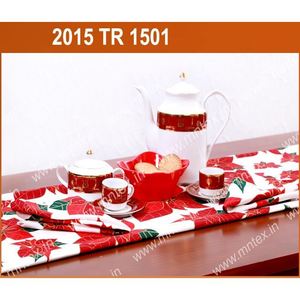 Jacquard Weave Printed Cotton <b>Table</b> <b>Runner</b> Luxury Modern Home Decor for Hotel <b>Wedding</b> Festive Occasions - Product Image 6