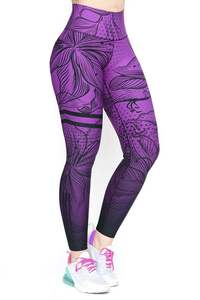 Leggings de sport pour femmes en polyester recyclé, sublimation, livraison rapide, compression, respirants - Product Image 4