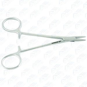 Fórceps de sujeción de aguja de sutura de ortodoncia médica, soporte de aguja Halsey de 133 Mm, mordazas lisas de 5,25 pulgadas, cirugía Dental - Product Image 3