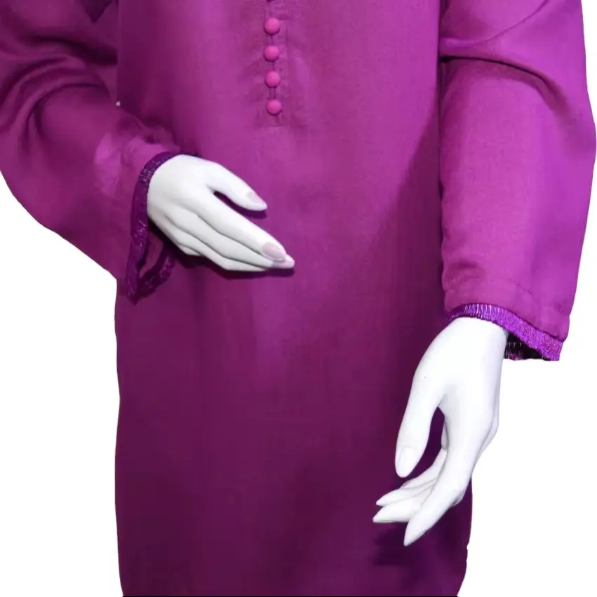 Warna Mono gaya gaun musim panas untuk wanita gaya kurta dijahit desain Kurta trendi kualitas tinggi kain shalwar kameez pakaian